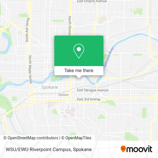 Mapa de WSU/EWU Riverpoint Campus