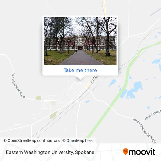 Eastern Washington University map