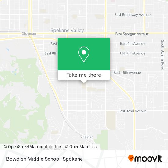 Mapa de Bowdish Middle School