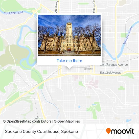 Spokane County Courthouse map