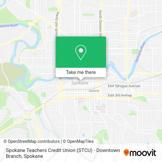 Mapa de Spokane Teachers Credit Union (STCU) - Downtown Branch