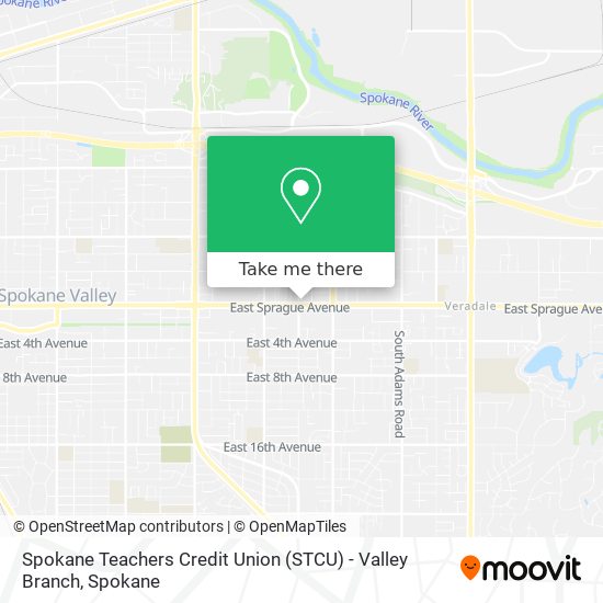 Spokane Teachers Credit Union (STCU) - Valley Branch map