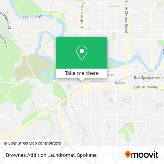Brownes Addition Laundromat map