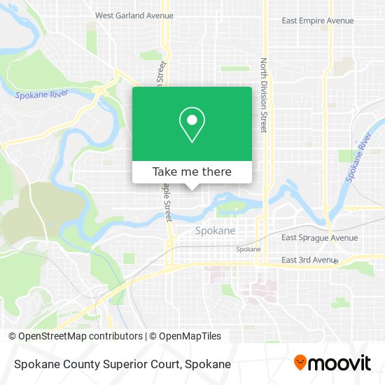 Spokane County Superior Court map