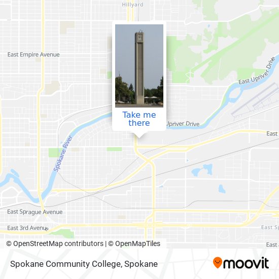 Spokane Community College map