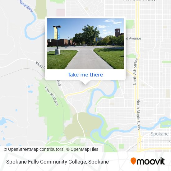 Spokane Falls Community College map