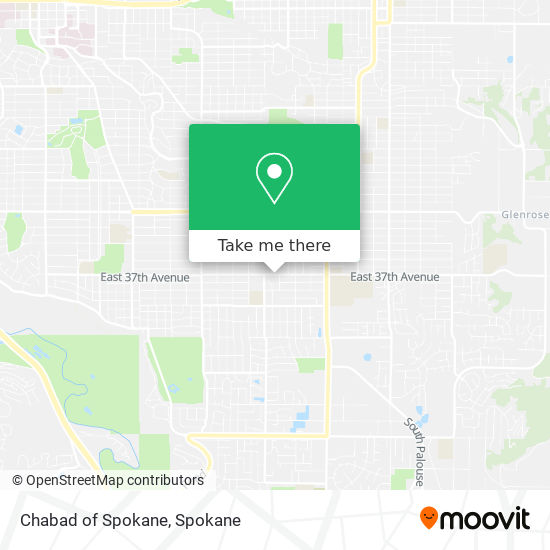 Chabad of Spokane map