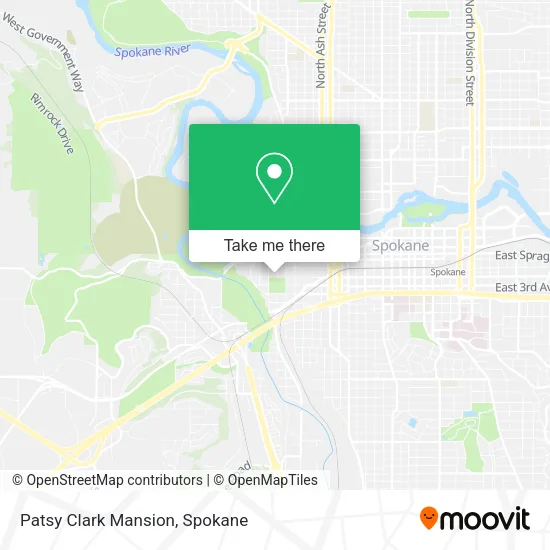 Patsy Clark Mansion map