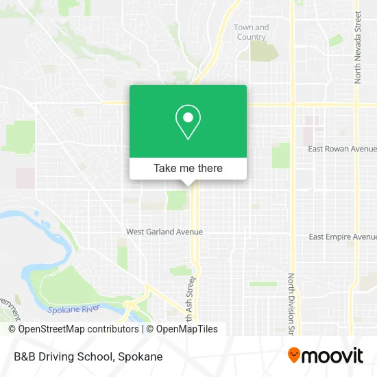Mapa de B&B Driving School