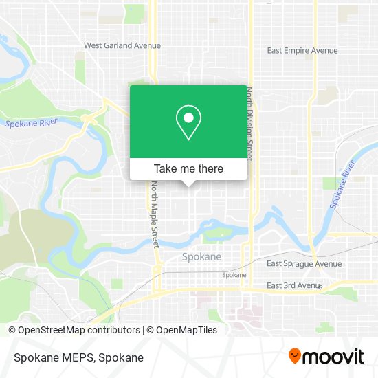 Spokane MEPS map