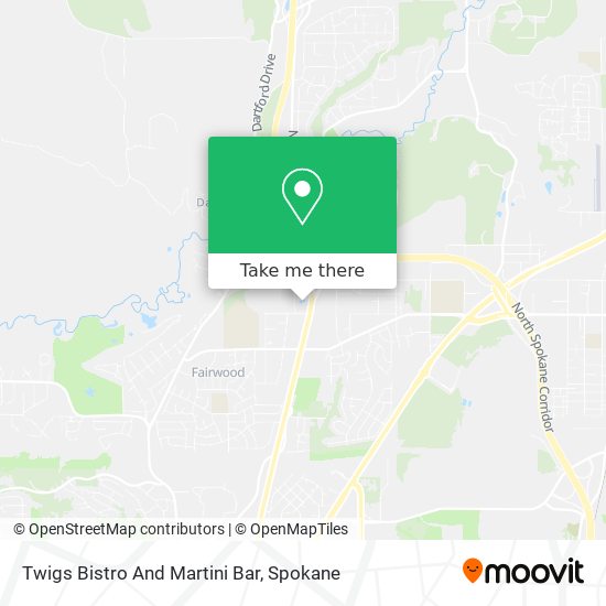 Twigs Bistro And Martini Bar map