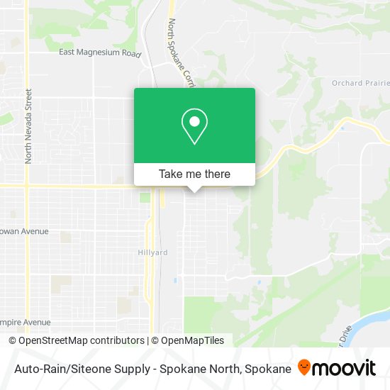 Auto-Rain / Siteone Supply - Spokane North map