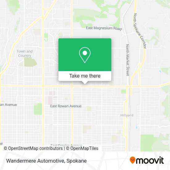 Wandermere Automotive map