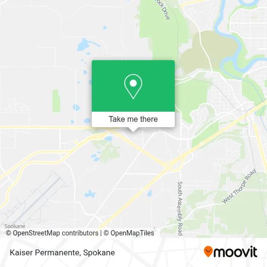 Kaiser Permanente map