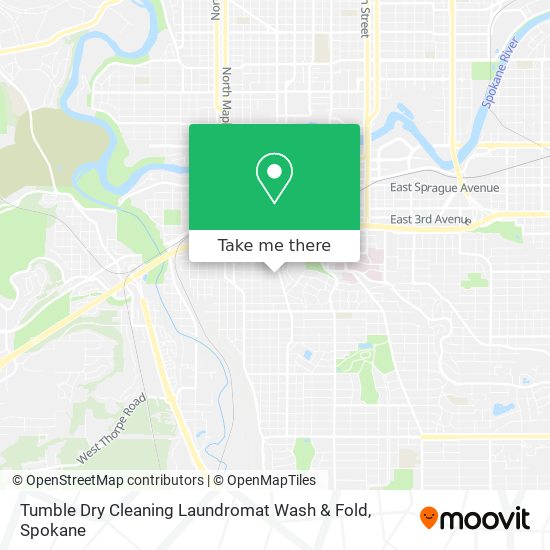 Mapa de Tumble Dry Cleaning Laundromat Wash & Fold