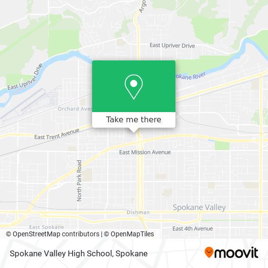 Mapa de Spokane Valley High School