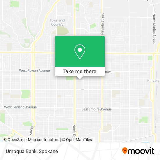 Umpqua Bank map