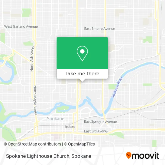 Spokane Lighthouse Church map
