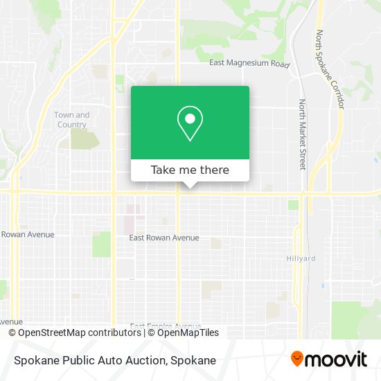 Mapa de Spokane Public Auto Auction