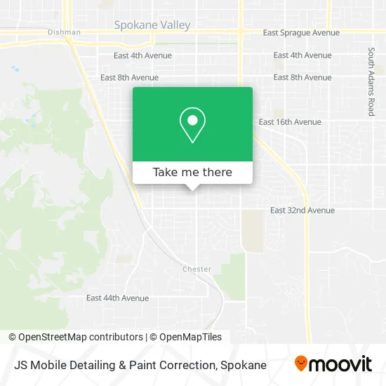 JS Mobile Detailing & Paint Correction map
