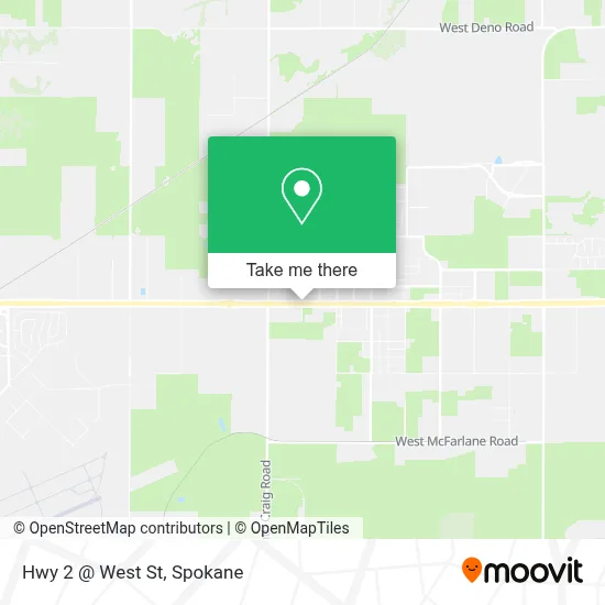 Hwy 2 @ West St map