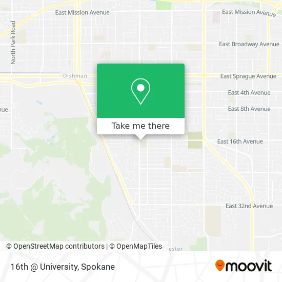 16th @ University map
