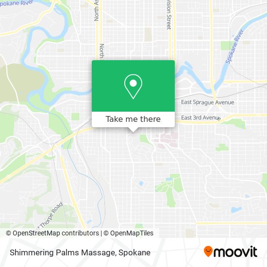 Shimmering Palms Massage map