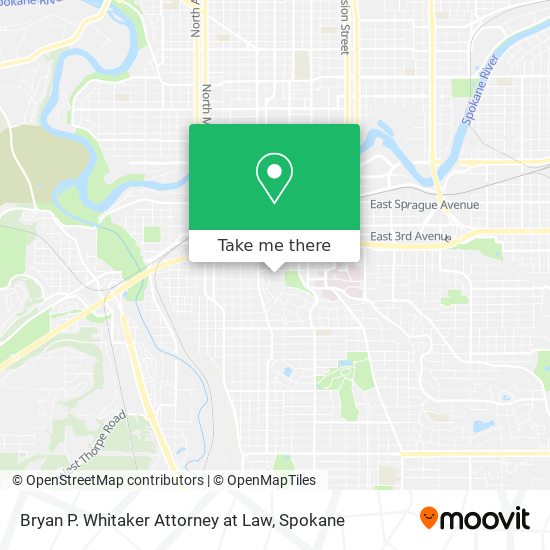 Mapa de Bryan P. Whitaker Attorney at Law