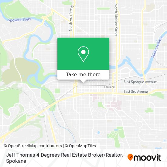 Jeff Thomas 4 Degrees Real Estate Broker / Realtor map