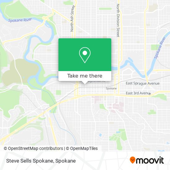 Steve Sells Spokane map