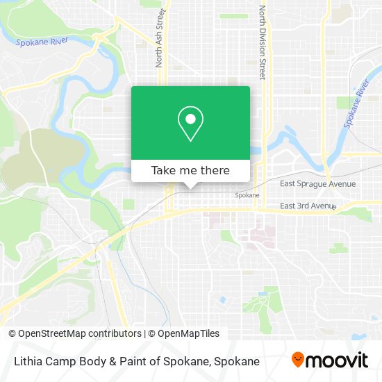 Lithia Camp Body & Paint of Spokane map