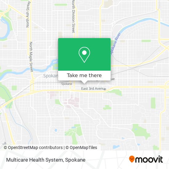 Multicare Health System map