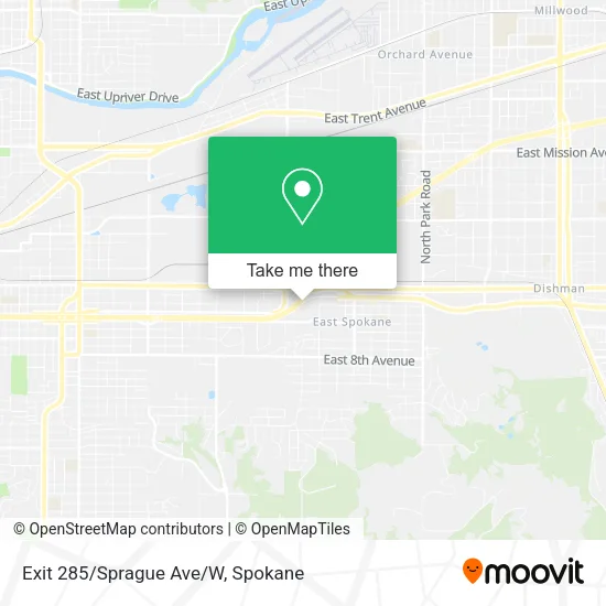 Mapa de Exit 285/Sprague Ave/W