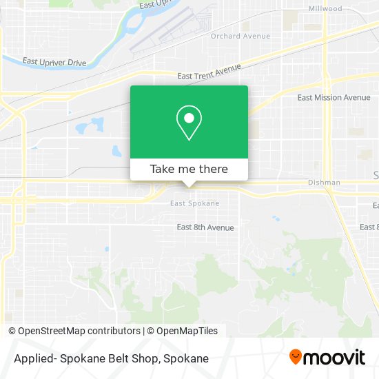 Applied- Spokane Belt Shop map