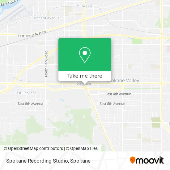 Mapa de Spokane Recording Studio