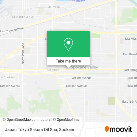Japan Tokyo Sakura Oil Spa map