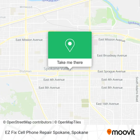 EZ Fix Cell Phone Repair Spokane map
