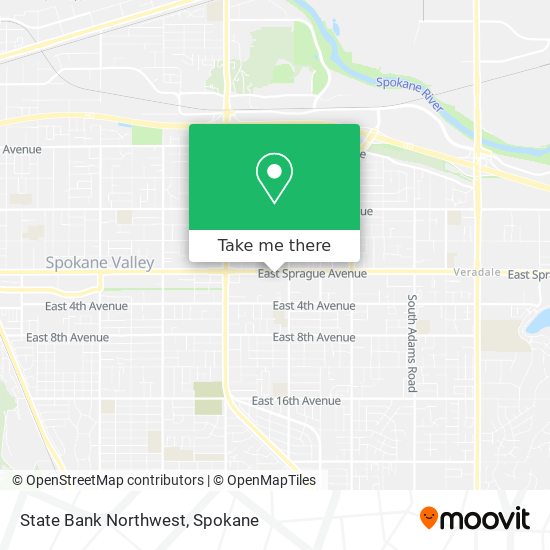 State Bank Northwest map