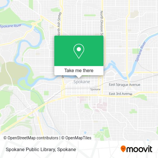 Spokane Public Library map