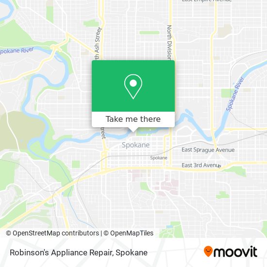 Mapa de Robinson's Appliance Repair