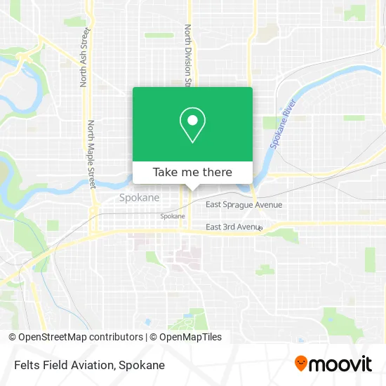 Felts Field Aviation map