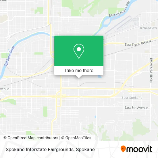 Mapa de Spokane Interstate Fairgrounds