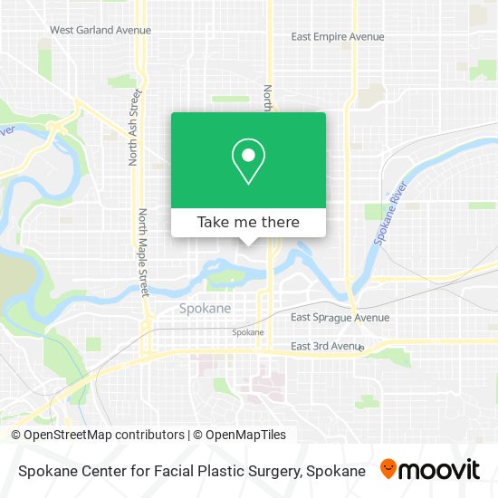 Mapa de Spokane Center for Facial Plastic Surgery