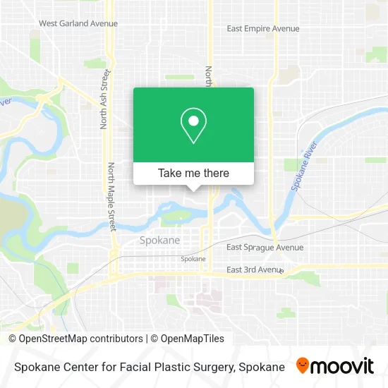 Mapa de Spokane Center for Facial Plastic Surgery