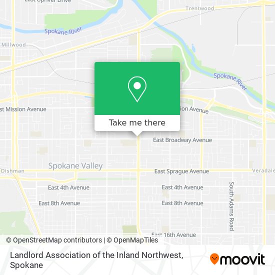 Landlord Association of the Inland Northwest map