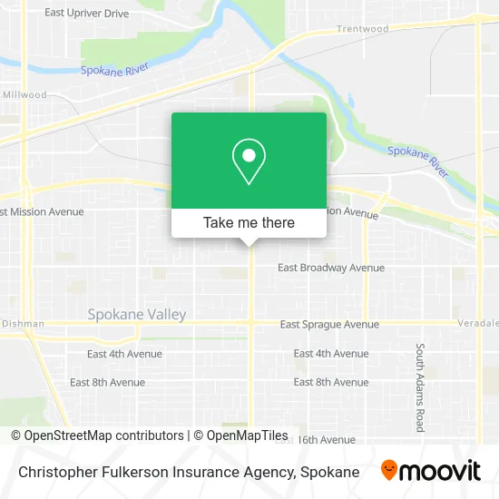 Christopher Fulkerson Insurance Agency map