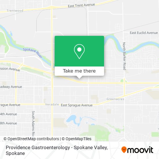 Providence Gastroenterology - Spokane Valley map