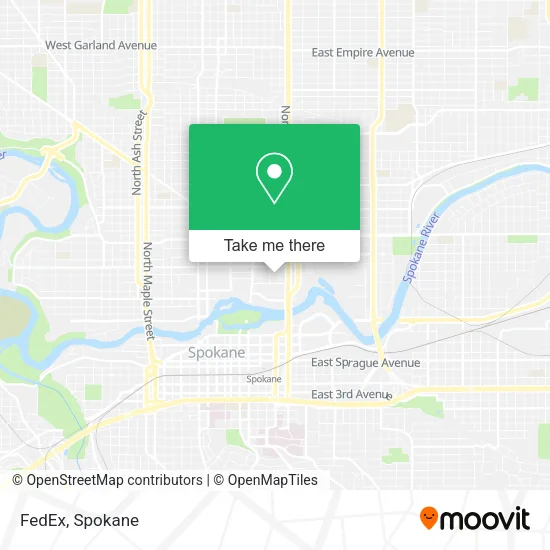 FedEx map