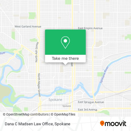 Dana C Madsen Law Office map