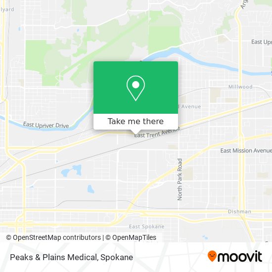 Peaks & Plains Medical map